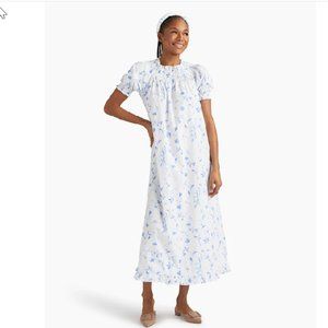Hill House Caroline Nap Dress in Blue Botanical, Size XL, EUC
